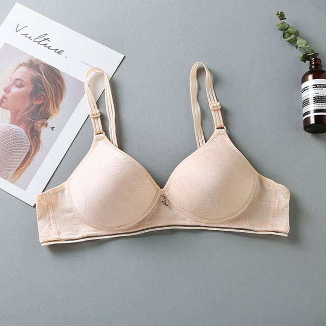 CHUANK Bras Easter Clearance Summer Fall Woman‘s Printing Gathered Together Daily Bra Underwear No Rims Blue