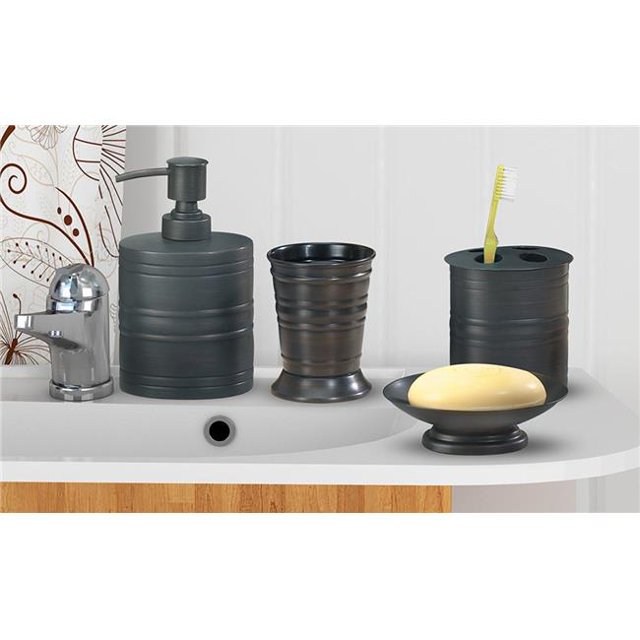 NuSteel Set BG-8PC- 8 Pièces Collection de Bain Bogart Set Huile Frotté Bronze