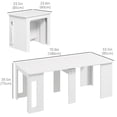 thumbnail image 3 of HOMCOM Table Pliable, Table à Manger Extensible Pouvant Accueillir jusqu'à 6 Personnes, 3 of 10