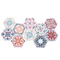 thumbnail image 3 of 10 Pcs Autocollants Décoratifs en Céramique Hexagonale Antidérapants et Imperméables, 3 of 8