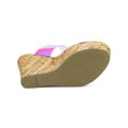 thumbnail image 3 of BLISSFUL STEP Sandales à Talon Compensé à Plateforme à Brides Transparentes pour Femmes Colorées 8,5, 3 of 8