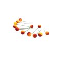 thumbnail image 1 of 48PCS Small Artificial Fruit Berries with Stem Fake Flowers Cherry Stamens DIY Craft Accessory (Yellowish Red), 1 of 9