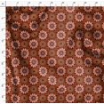 thumbnail image 4 of Soimoi Rouge Poly Georgette Tissu Multicolore Mandala Impression Tissu de Couture Yard 42 Pouces de Large, 4 of 5