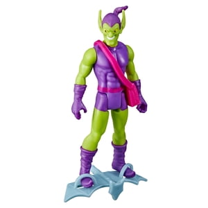 Hasbro Marvel Legends Series Rétro de 3,75 pouces 375 Jeu de figurine d'action Goblin vert de collection, 2 Accessoires