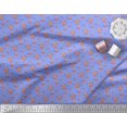 thumbnail image 2 of Soimoi Blue Silk Fabric Dot Abstract Print Fabric by the Yard 42 Inch Wide, 2 of 5