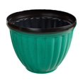 thumbnail image 1 of 3.94 Inch Small Flower Pots Plastic Planters - 3D Textured Outdoor Indoor Garden Pots with Drain Holes - Weather-Resistant Lightweight Plant Containers for Porch Patio Deck Windowsill Decor, 1 of 5