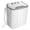 Grey, variant on Costway 13lbs Portable Semi-Automatic Twin Tub Wash Machine W/ Built-In Drain Pump Black