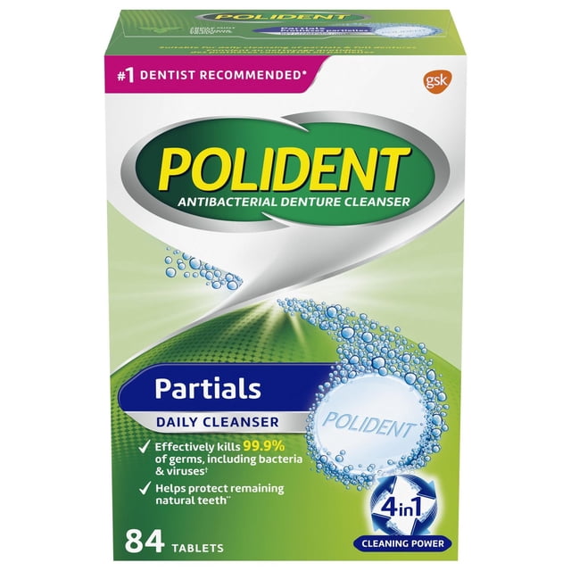 POLIDENT Partials Tablets - 84 Count