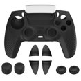 thumbnail image 1 of Game Controller Skin for PS5, Anti-Slip Soft Silicone Protective Cover Case for PlayStation 5 Wireless Controller with 4 Thumb Grip Caps and L2R2 Trigger Extenders, 1 of 8