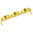 thumbnail image 4 of Transemion Candle Holder Candlestick Ghee Lamp Menorah Meditation for Study Restaurant Gold 16×5×3cm 5Set, 4 of 6