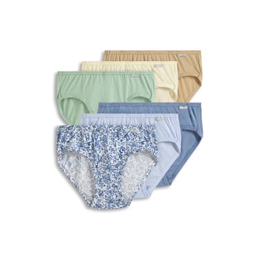 Jockey Women's 100% Cotton Elance Bikini - 6 Pack