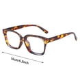 thumbnail image 2 of Bookk Tortoiseshell Reading Glasses Blue Light Blocking Square Glare Reading Glasses For, 2 of 4