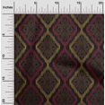 thumbnail image 1 of oneOone Georgette Viscose Fabric Argyle Ikat Print Sewing Fabric BTY 42 Inch Wide, 1 of 4