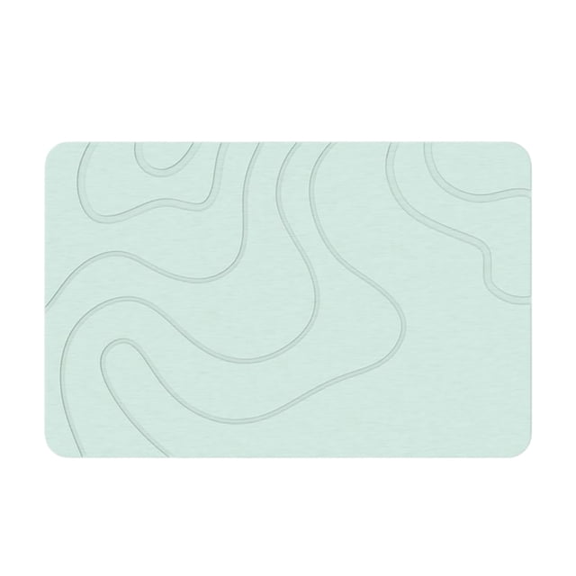 Diatomaceous Earth Stone Bath Mat Super Absorbent Quick Drying Shower Mat Water Absorbing Rug for Bathroom Floor Easy to Clean Natural Material