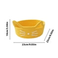 thumbnail image 3 of Cats Ear Cottons Thread Organizer Basket office Household Cosmetics Snacks Sundries Woven Desktop Organizer Box, 3 of 6