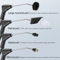 thumbnail image 4 of Steam Handheld Steam Cleaner with 6pcs Accessories Touch Screen 6 Levels Adjustable 105 degrees Celsius /221℉ Steam Cleaner with Portable Handle 1200ml/40.5oz Water Tank for Sofa, 4 of 7