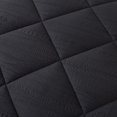 thumbnail image 5 of JML Ensemble de Couette Très Grand Size 3 Pcs - 480GSM Texture Froissée Design Carré, Noir, 5 of 5