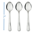 thumbnail image 3 of Mainstays 3-Piece Lace Pattern Teaspoon Silver, Adult, 3 of 5