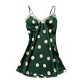thumbnail image 1 of B91xZ Chemise de Nuit Sans Manches pour Femmes, Robe de Nuit Lingerie, TG Vert, 1 of 3