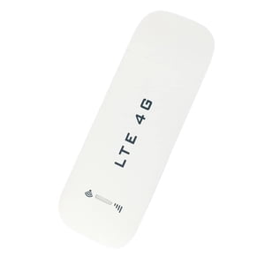 Portatif 4G LTE USB WiFi Routeur modem avec SIM Fente de la carte, 150Mbps Adaptateur réseau sans fil Soutien 8 Dispositifs, 2,4 GHz 802.11 Protocole, version Asie du Sud-Est (B1/B3/B5), ABS Blanc, compact