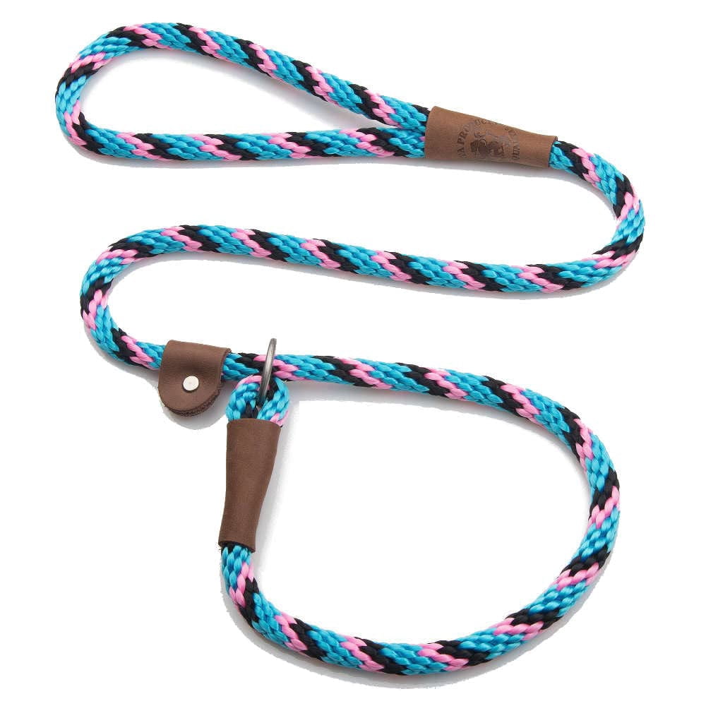Mendota Pet Slip Leash - Dog Lead and Collar Combo - Made in The USA - Starbright, 1/2 in x 6 ft - for Large Breeds
