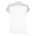 thumbnail image 3 of EQWLJWE Hauts d'Été pour Femmes Hauts pour Femmes Liquidation Mode T-Shirt d'Été pour Femme à Col Rond Uni à Manches Courtes Aguichant Blouse, 3 of 5