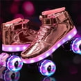 thumbnail image 1 of New Led Rechargeable Colorful Light up Rollerskates  4 Wheel Roller Skates, 1 of 8