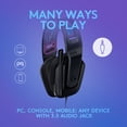 thumbnail image 3 of Logitech G335 Wired Gaming Headset, with Flip to Mute Microphone, 3.5mm Audio Jack, Memory Foam Earpads, Lightweight, Compatible with PC, PlayStation, Xbox, Nintendo Switch/Switch 2 - Black, 3 of 10