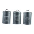 thumbnail image 1 of Rongfmy Metal Kitchen Canister Set coffee and tea Sugar Storage Jars Containers for A Gray, 1 of 9