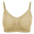 thumbnail image 1 of Women‘s Bra Wireless Maternity Seamless Front Buckle Breastfeeding Bra With Pads Plus Size, 1 of 4