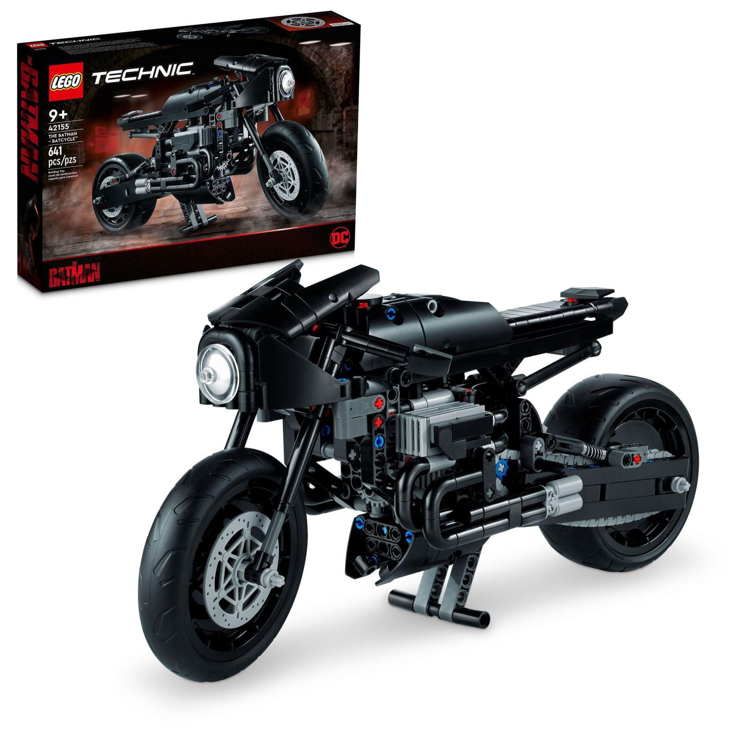 LEGO Technic THE BATMAN – BATCYCLE Set 42155, Collectible Toy Motorcycle, Scale Model Building Kit of the Iconic Super Hero Bike from 2022 Movie