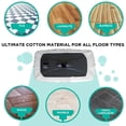 thumbnail image 3 of 6 Pack Fiber Cloth Mop Pads For 15x8 Inches Crates Commercial Kitchen Rags Organic Dish Towel Sublimation Burp Blanks Cleaning Kitchen, 3 of 3