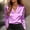 Violet, variante sur Jacenvly Hauts pour Femmes Liquidation Mode Femmes Uni Décontracté Manches Longues Cardigan Ample pour Dames Blouse Hauts pour Femmes Soldes
