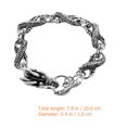 thumbnail image 3 of Dragon Bracelet Luminous Dragon Head Wrist Chain Bangles Men Wrist Jewelry, 3 of 8
