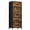 Rustic Brown, variant on GUNAITO Tall Led Dresser for Bedroom with 5 Drawers Chest of Drawers Fabric Storage Bin Brown