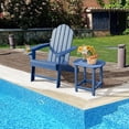 thumbnail image 2 of Costway Chaise Adirondack de Patio Résistante aux Intempéries pour Jardin et Terrasse avec Porte-Gobelet Bleu Marine, 2 of 8