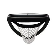 FhsagQ Underwear Mens Underwear Briefs White Fishnet Men's Underpants Thin Big Mesh Bare U Breathable Low Waist Plus Size Double Pants Breathable Underwear for Men Pack Comfortsoft White L