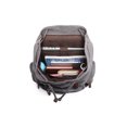 thumbnail image 3 of KAUKKO Vintage Casual Canvas and Leather Rucksack Backpack, 1Grey, 3 of 5