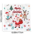 thumbnail image 4 of Feltree Christmas Napkins, 20 Count 3-Ply Thick Dinner Napkins with 2 Designs - Christmas Tree and Santa Claus for Holiday Party, Table Decorations, Disposable Bulk Paper Napkins, 4 of 7