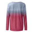 thumbnail image 4 of Nouveaux Hauts pour Femmes 2023 en Solde Mode Dames Halloween Drôle Imprimé Araignée Dégradé Couleur Chandail en Molleton Col Rond Manches Longues Costumes d'Halloween pour Femmes, 4 of 8