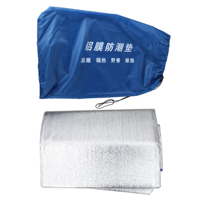 1 Pce Matelas de Tente Extérieur 3x3M Imperméable Film Aluminium Matelas de Camping Randonnée Couverture de Pique-Nique (Bord pour Ran