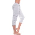 thumbnail image 1 of Innerwin Capris Pant Drawstring Ladies Bottoms Yoga Low Waist Lounge Capri Pants Gray 4XL, 1 of 2