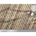 thumbnail image 3 of Soimoi Modal Satin Fabric Ikat Southwestern Printed Fabric 1 Yard 42 Inch Wide, 3 of 3