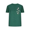 thumbnail image 2 of Aqestyerly T-Shirt Blouse à Manches Courtes Imprimé à Col Rond Décontracté d'Été pour Femme, Haut Aéré de Tous les Jours avec Imprimé Stylé HWRETIE, 2 of 6