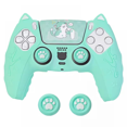 thumbnail image 1 of Gamepad Silicone Protective Cover for PS5, Cute Cat Ear Game Controller Protective Case with Joystick Cap, 1 of 6