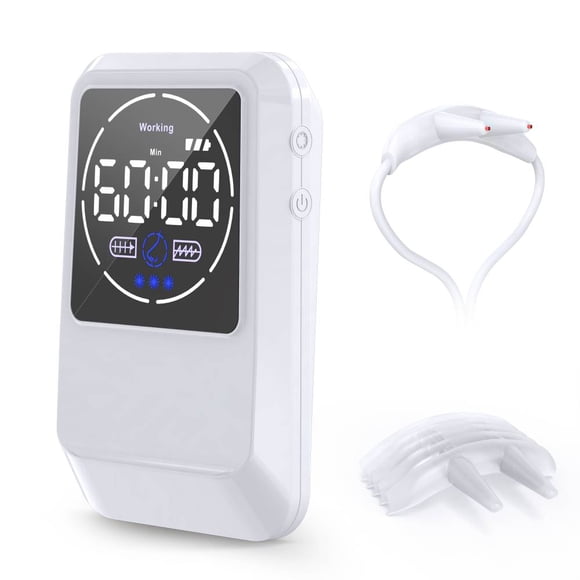 Dispositif de thérapie par lumière rouge Rhinite portable, soulagement des allergies nasales à la lumière rouge, machine de rhinite à lumière rouge pour ronflement nez bouché Démangeaisons nasales Éternuements