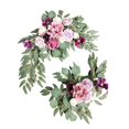 thumbnail image 4 of Abbracc 2 Pieces Artificial Wreath Artificial Floral Swag Simulation Garland Flower Swag p, 4 of 9