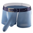 thumbnail image 1 of Lovzfmll Men's Underwear, Solid Color Stretchy Sports Boxers, Breathable Comfort Boxer Briefs, 1 of 2