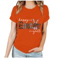 thumbnail image 1 of EGNMCR Chemise de Pâques pour Femmes Imprimé de Pâques Manches Courtes Col Rond T-Shirts, 1 of 3