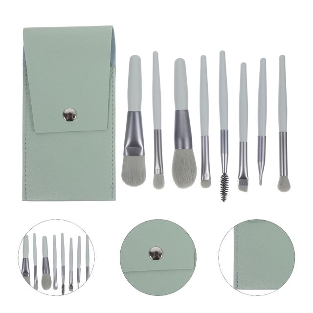 HAMPPLIES PU Case Makeup Brush Set for Travel and Everyday Use 1 Set